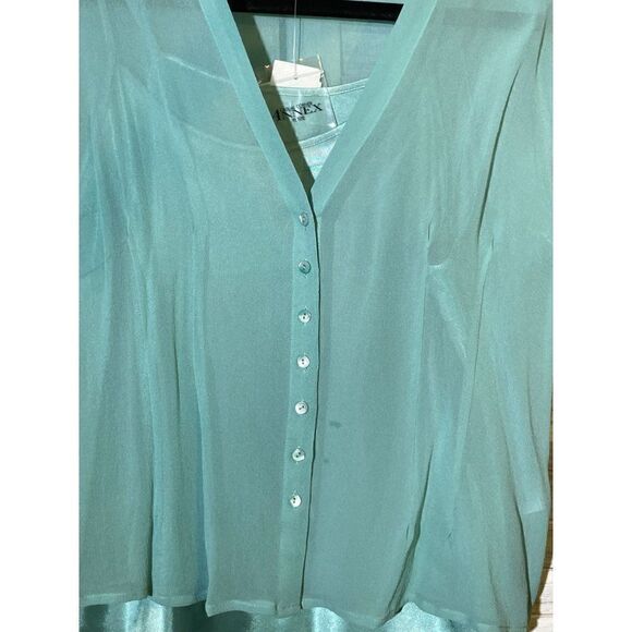 NWT Casual Corner Annex Silk Blouse and Cami - Picture 4 of 14